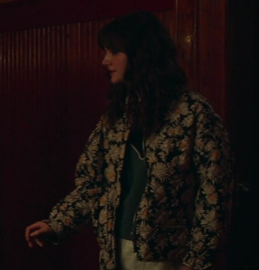 Floral Puffer Jacket Worn by Emilia Jones as Margot