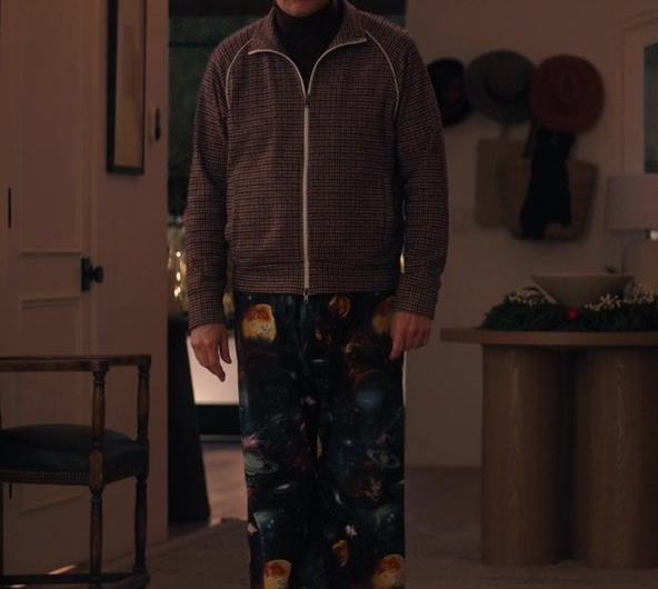 Space Print Pants Worn by Ed Helms as Bill