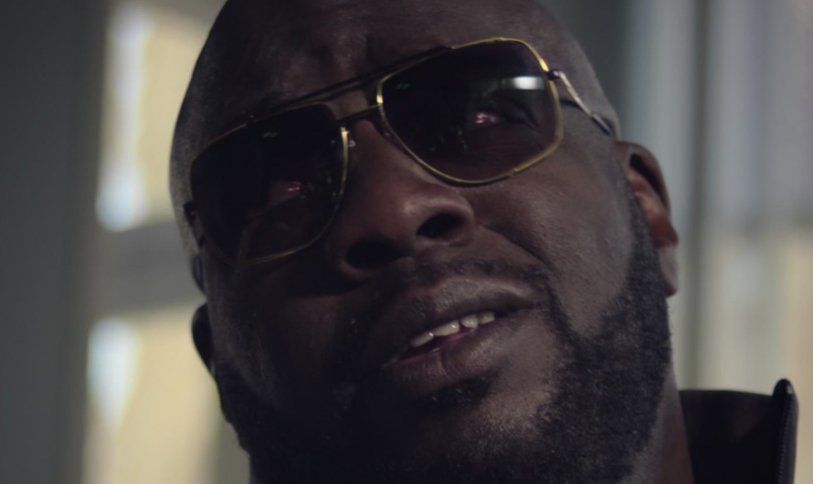 Sleek Designer Style Aviator Sunglasses with Gold Finish Worn by Omar Dorsey as Ray