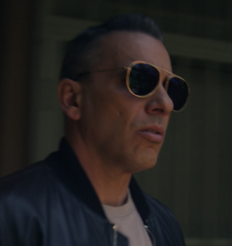 Worn on Bookie TV Show - Gold Frame Sunglasses of Sebastian Maniscalco as Danny