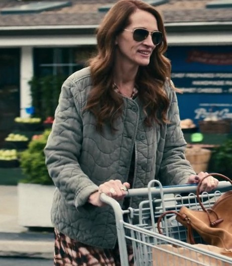 Green Quilted Liner Jacket Worn by Julia Roberts as Amanda Sandford