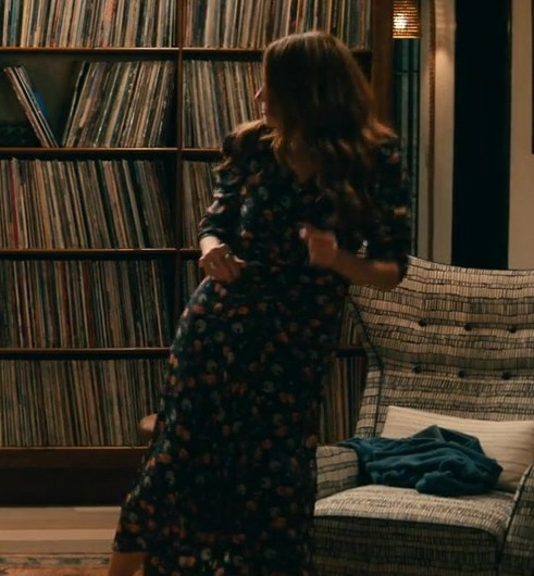 Floral Print Black Maxi Dress of Julia Roberts as Amanda Sandford