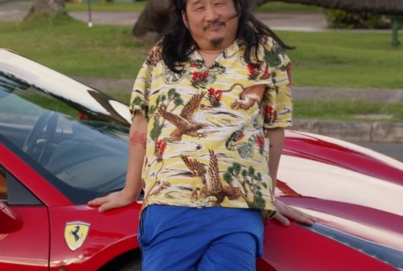 Animal Print Hawaiian Shirt Worn by Bobby Lee as Jin Jeong