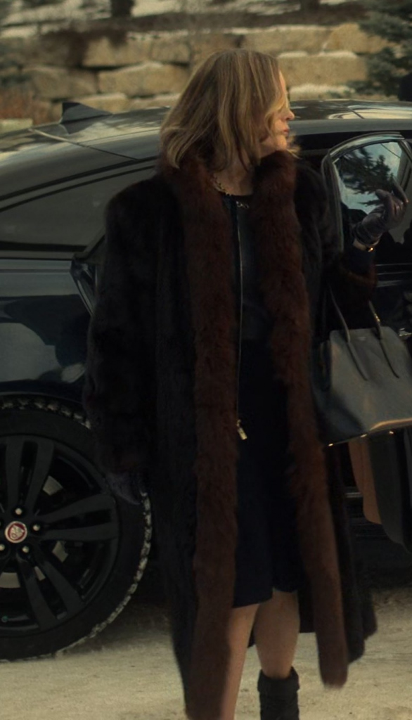 Black and Brown Fur Coat Worn by Jennifer Jason Leigh as Lorraine Lyon ...
