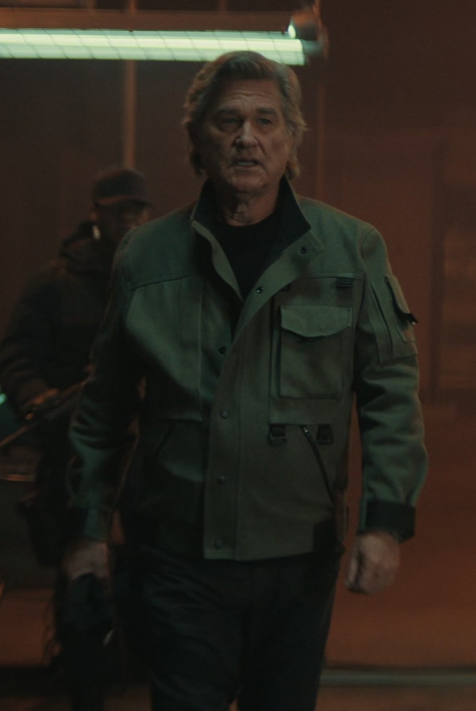 Military-Inspired Field Jacket Worn by Kurt Russell as Lee Shaw from Monarch: Legacy of Monsters TV Show