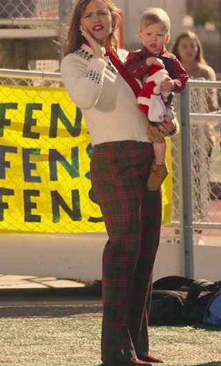 Black and Red Checked Trousers Worn by Jennifer Garner as Jess