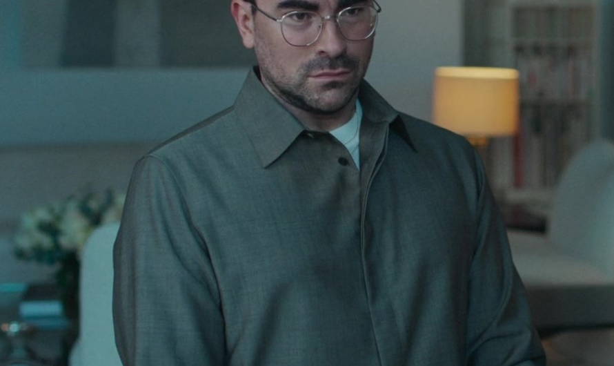 Gray Long-Sleeve Shirt of Daniel Levy as Marc