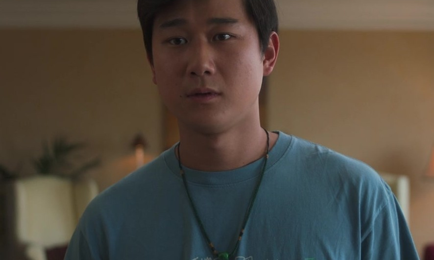 Good Times Do Good Blue T-Shirt Worn by Sam Song Li as Bruce Sun