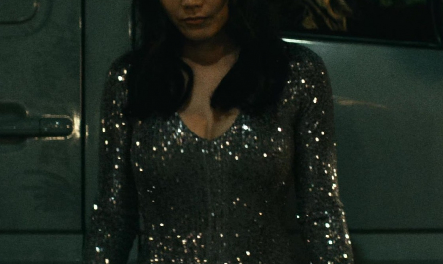 Long-Sleeve Sequin Mini Dress Worn by Karen Fukuhara as Kimiko Miyashiro / the Female