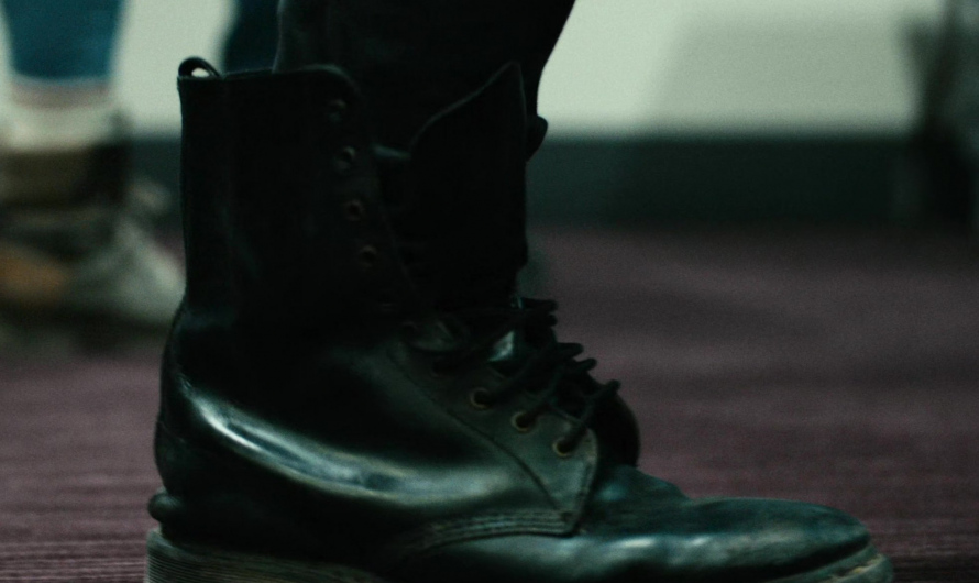 Black Military Lace-Up Boots of Karl Urban as Billy Butcher