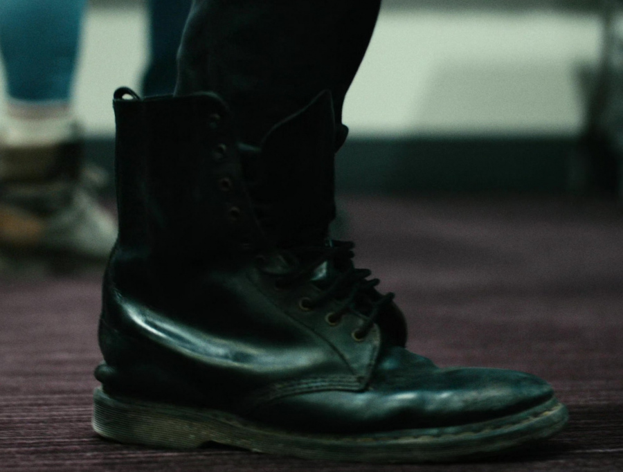 Black Military Lace-Up Boots of Karl Urban as Billy Butcher