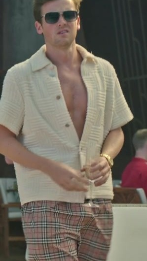Tartan Patterned Shorts of Jack Cutmore-Scott as Tripp
