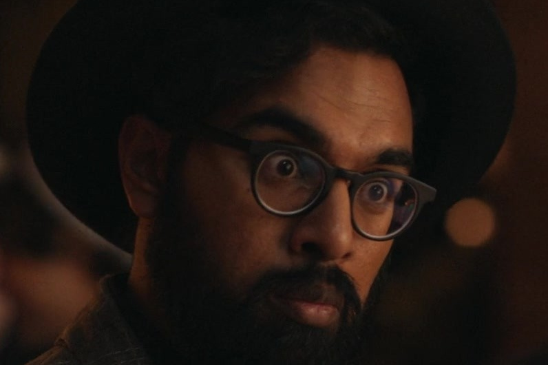 Vintage-Inspired Round Black Frames Eyeglasses Worn by Himesh Patel as Thomas