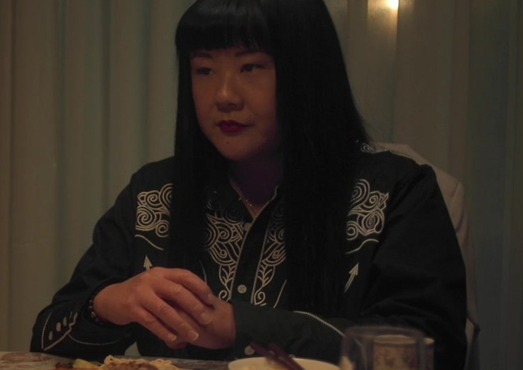 Black Embroidered Western Shirt Worn by Jenny Yang as Xing
