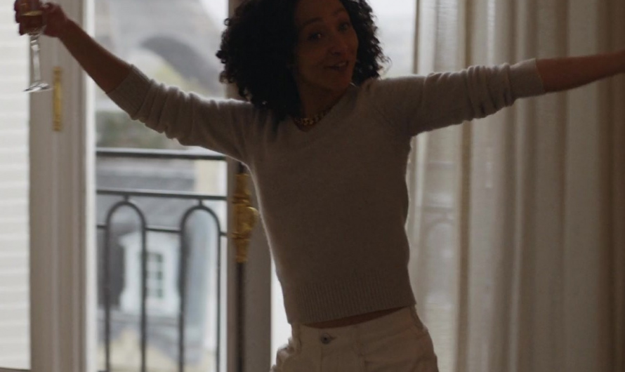 Grey Crewneck Sweater Worn by Ruth Negga as Sophie