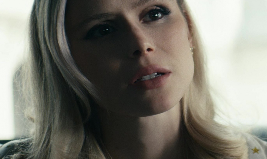 Celestial-Inspired Gold Necklace with Tiny Star Accents Worn by Erin Moriarty as Annie January / Starlight