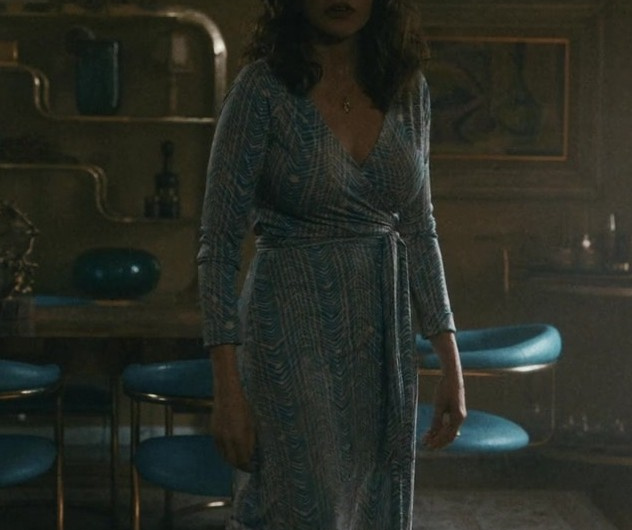 V-Neck Patterned Wrap Dress of Sofía Vergara as Griselda Blanco
