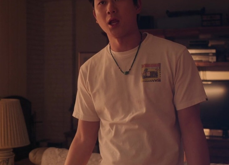 Noblehause Logo White T-Shirt of Sam Song Li as Bruce Sun
