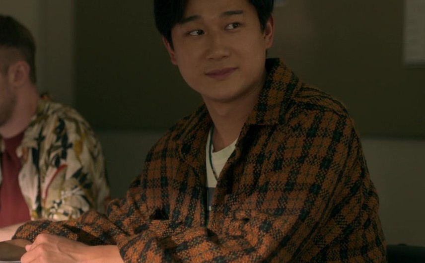 Brown Checkered Casual Shirt Worn by Sam Song Li as Bruce Sun