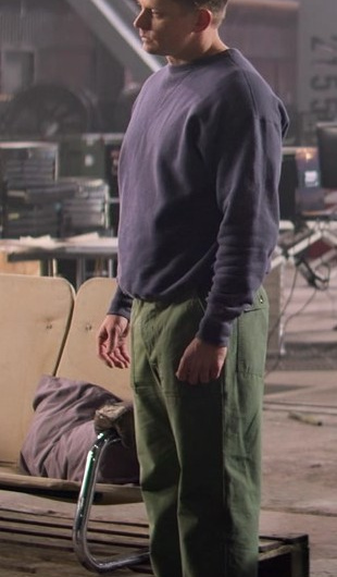 Military-Inspired Green Pants of Billy Magnussen as Magnus