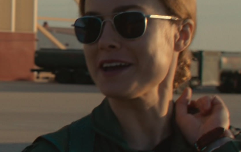 Metal Frame Aviator Sunglasses Worn by Brie Larson as Carol Danvers / Captain Marvel