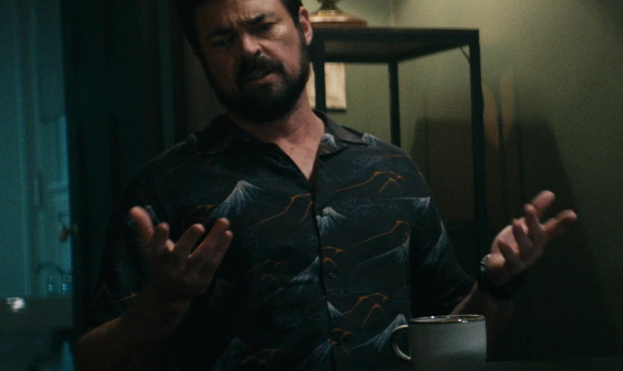 Mountain Print Shirt Worn by Karl Urban as Billy Butcher