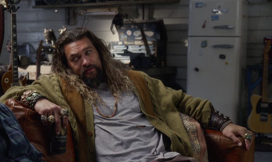 Green Cable Knit Cardigan of Jason Momoa as Arthur Curry / Aquaman