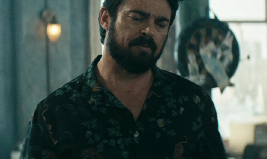 Tiger Wildlife Motif Hawaiian Shirt Worn by Karl Urban as Billy Butcher