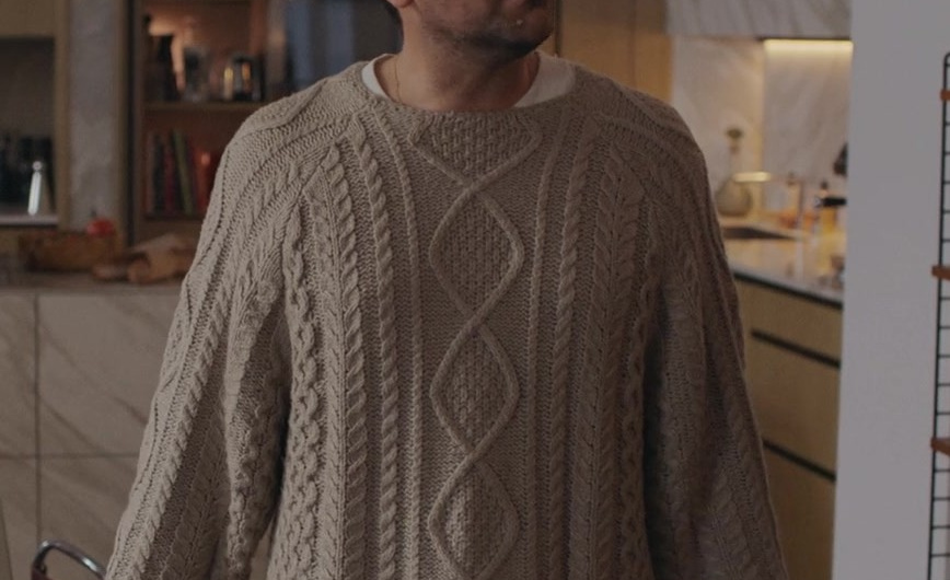 Cable Knit Sweater Worn by Daniel Levy as Marc