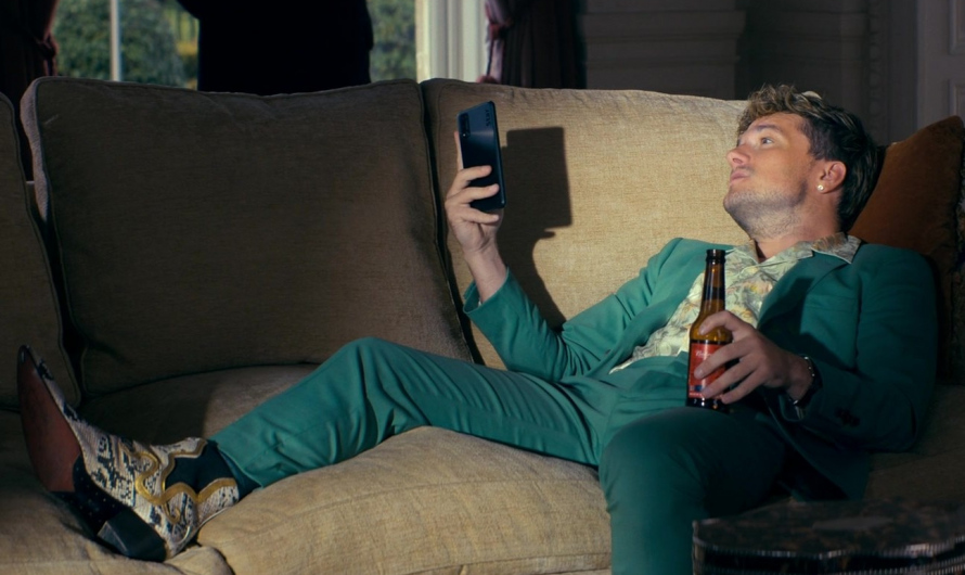 Snake Patterned Leather Cowboy Boots Worn by Josh Hutcherson as Derek Danforth