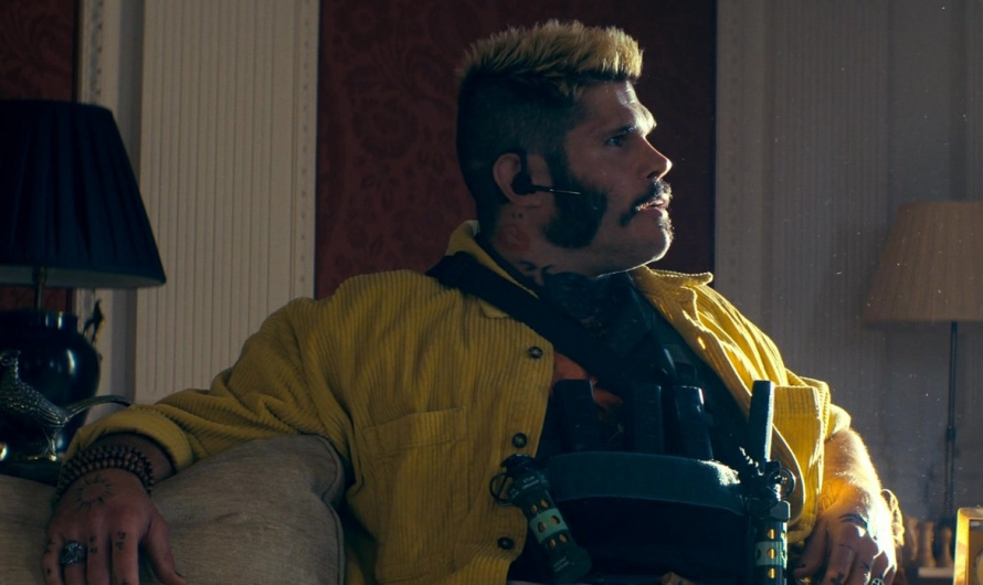 Relaxed Fit Yellow Corduroy Jacket Worn by Taylor James as Lazarus