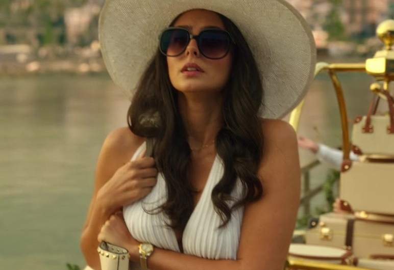 Elegant Wide-Brimmed Sun Hat Worn by Pardis Saremi as Leila