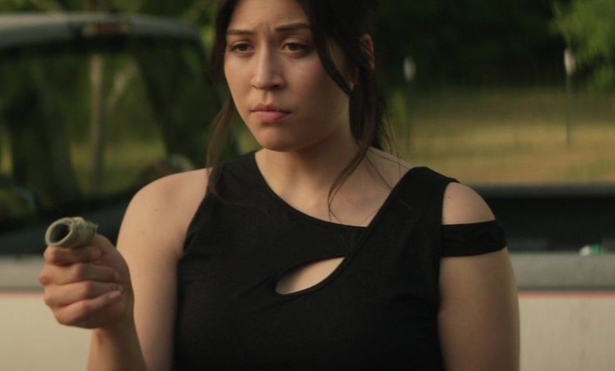 Black Keyhole Tank Top Worn by Alaqua Cox as Maya Lopez