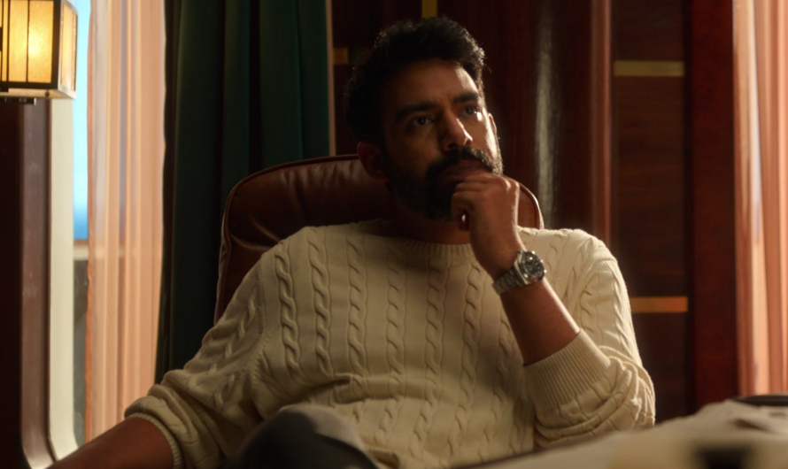 White Cable Knit Sweater Worn by Rahul Kohli as Sunil Bhandari