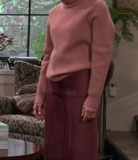 Burgundy Wide-Leg Velvet Pants Worn by Abigail Spencer as Julia Mariano