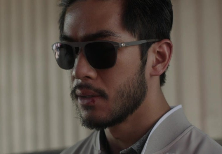 Large Frame Sunglasses of Justin Chien as Charles Sun