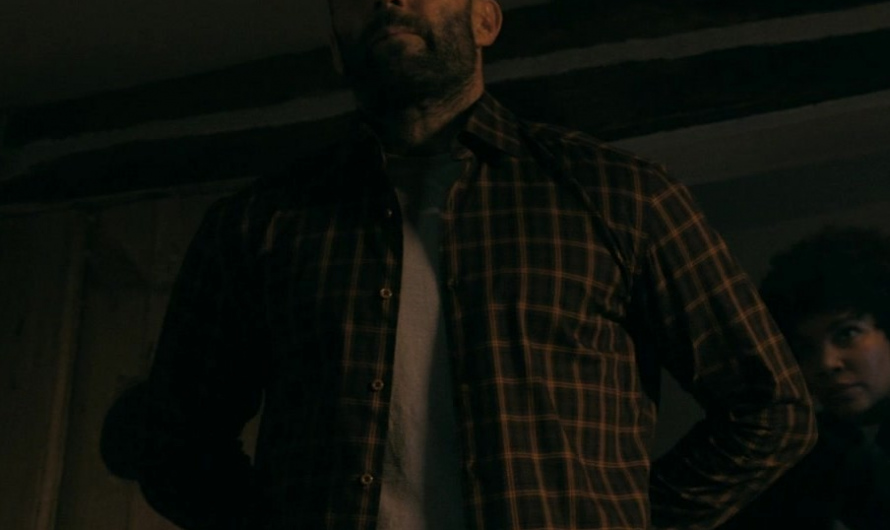 Plaid Checkered Shirt Worn by Jason Statham as Adam Clay
