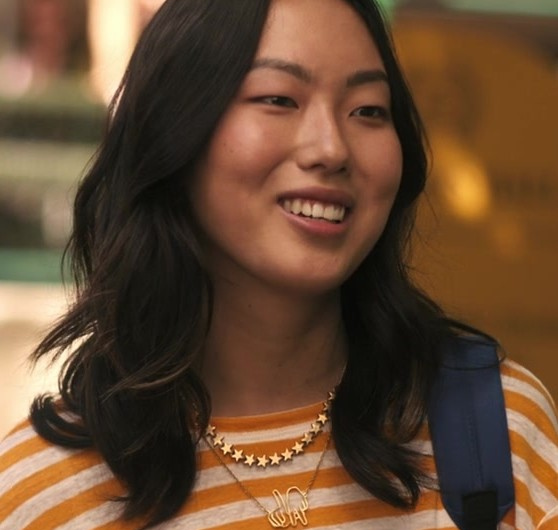 Gold Celestial Star Choker Necklace Worn by Madison Hu as Grace