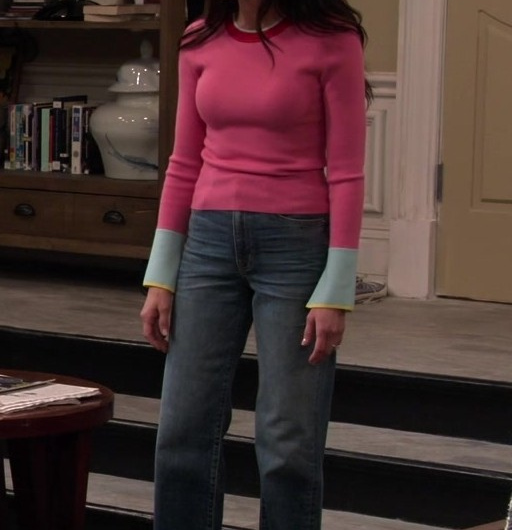 Light Wash Blue Straight Leg Jeans of Abigail Spencer as Julia Mariano