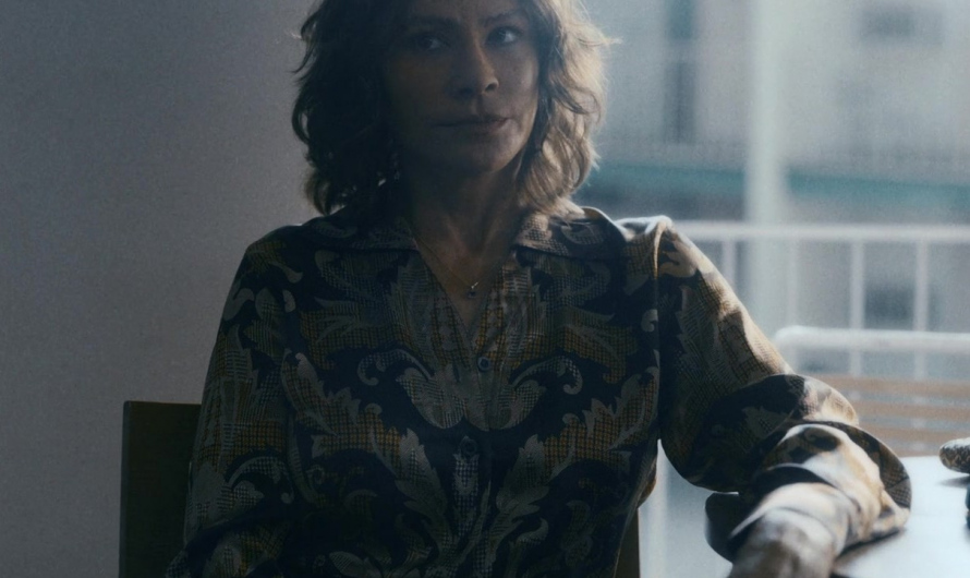 Paisley Print Silk Shirt Worn by Sofía Vergara as Griselda Blanco
