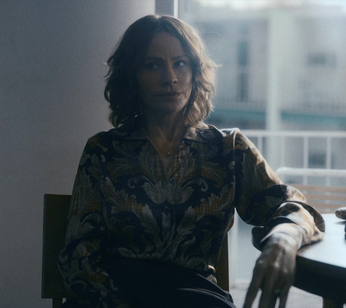 Paisley Print Silk Shirt Worn by Sofía Vergara as Griselda Blanco