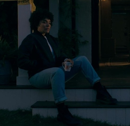 Black Combat Boots Worn by Emmy Raver-Lampman as Agent Verona Parker