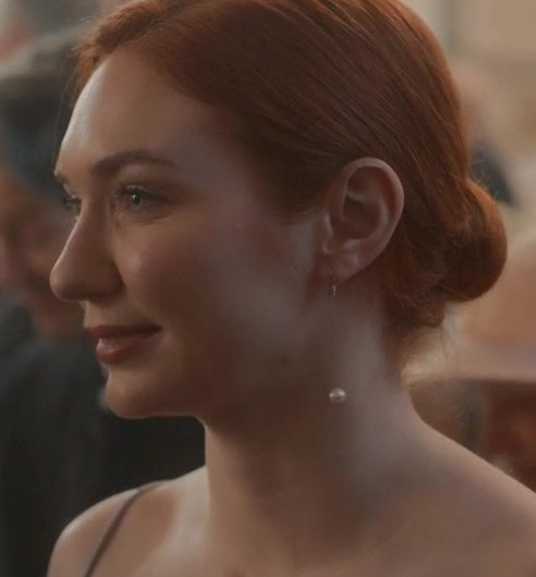 Pearl Drop Earrings Worn by Eleanor Tomlinson as Sylvie