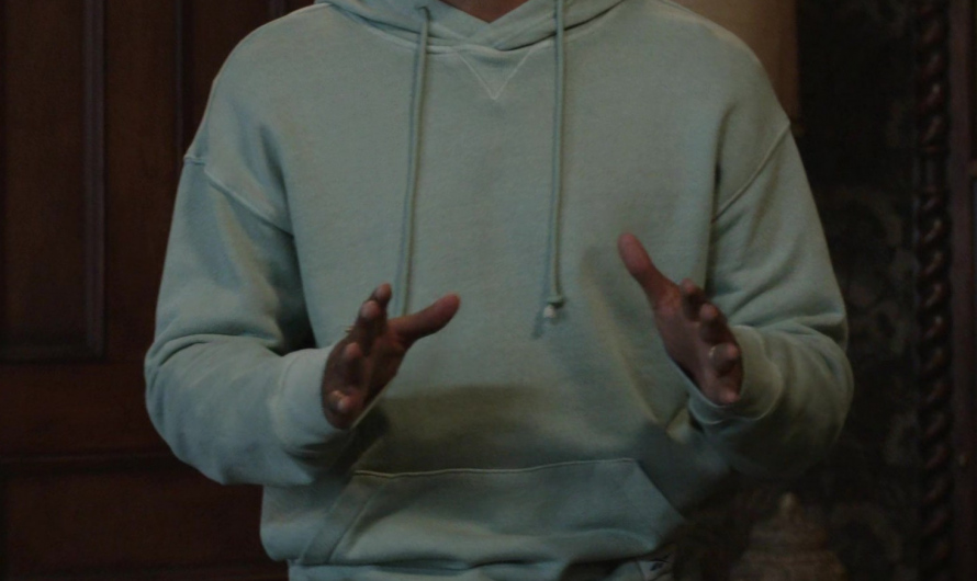 Soft Cotton Pullover Hoodie in Pastel Mint Green with Drawstring Hood Worn by Utkarsh Ambudkar as Jay Arondekar