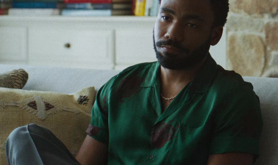 Emerald Green Silk Shirt Worn by Donald Glover as John Smith