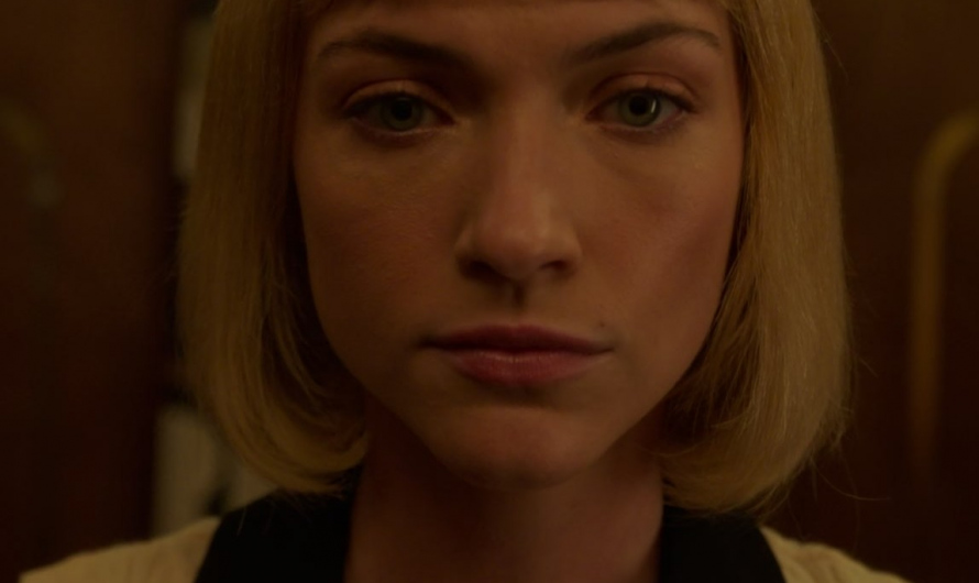 Square Onyx Pendant Necklace Worn by Violett Beane as Imogene Scott
