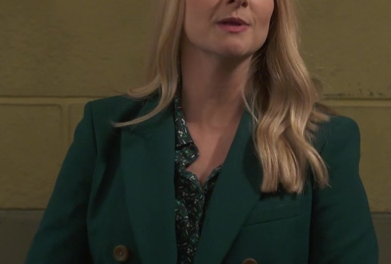 Green Blazer Worn by Melissa Rauch as Abby Stone