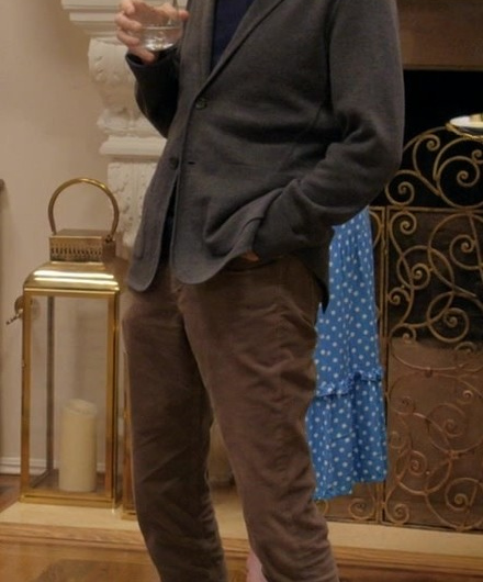 Slim Fit Brown Chinos of Larry David