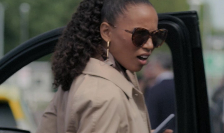 Tortoiseshell Large Cat Eye Sunglasses of Fola Evans-Akingbola as Renee