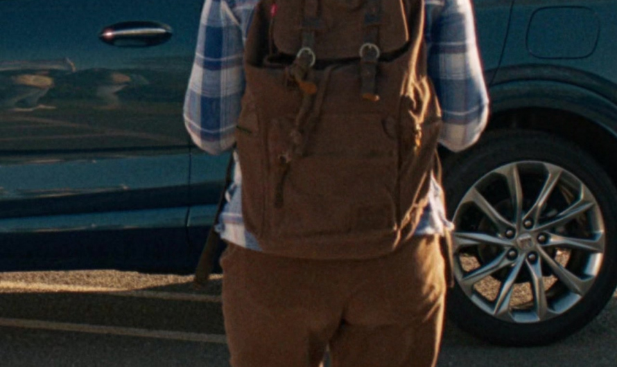 Brown Canvas Backpack of Angourie Rice as Cady Heron